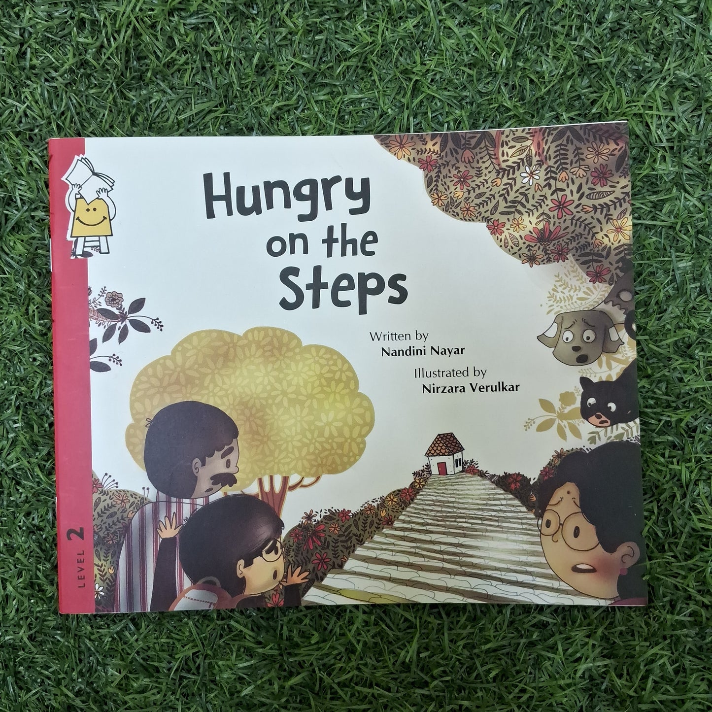 Hungry on the steps