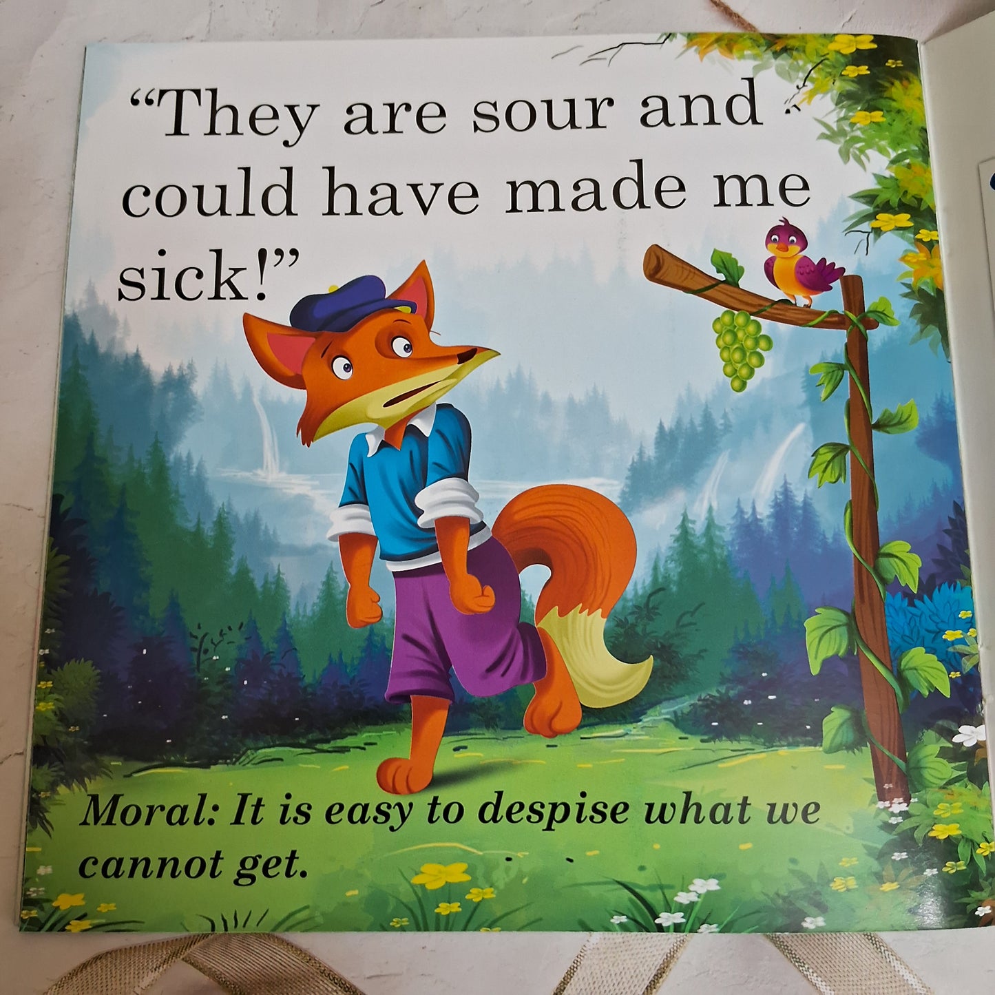 The Fox and the Sour Grapes - Large Print