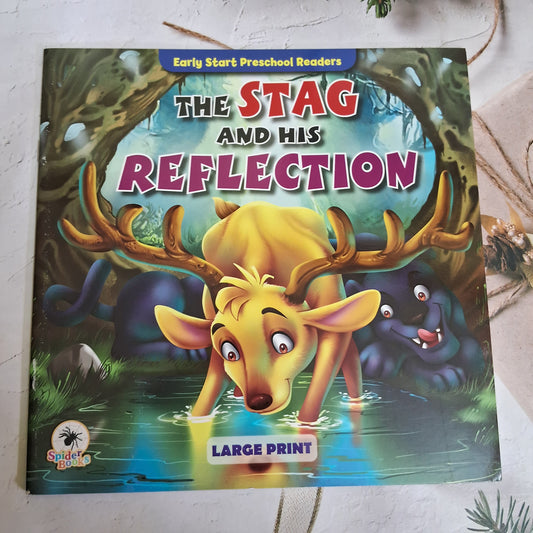 The Stag and the Reflection  - Large Print