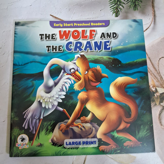 The Wolf and the Crane - Large Print