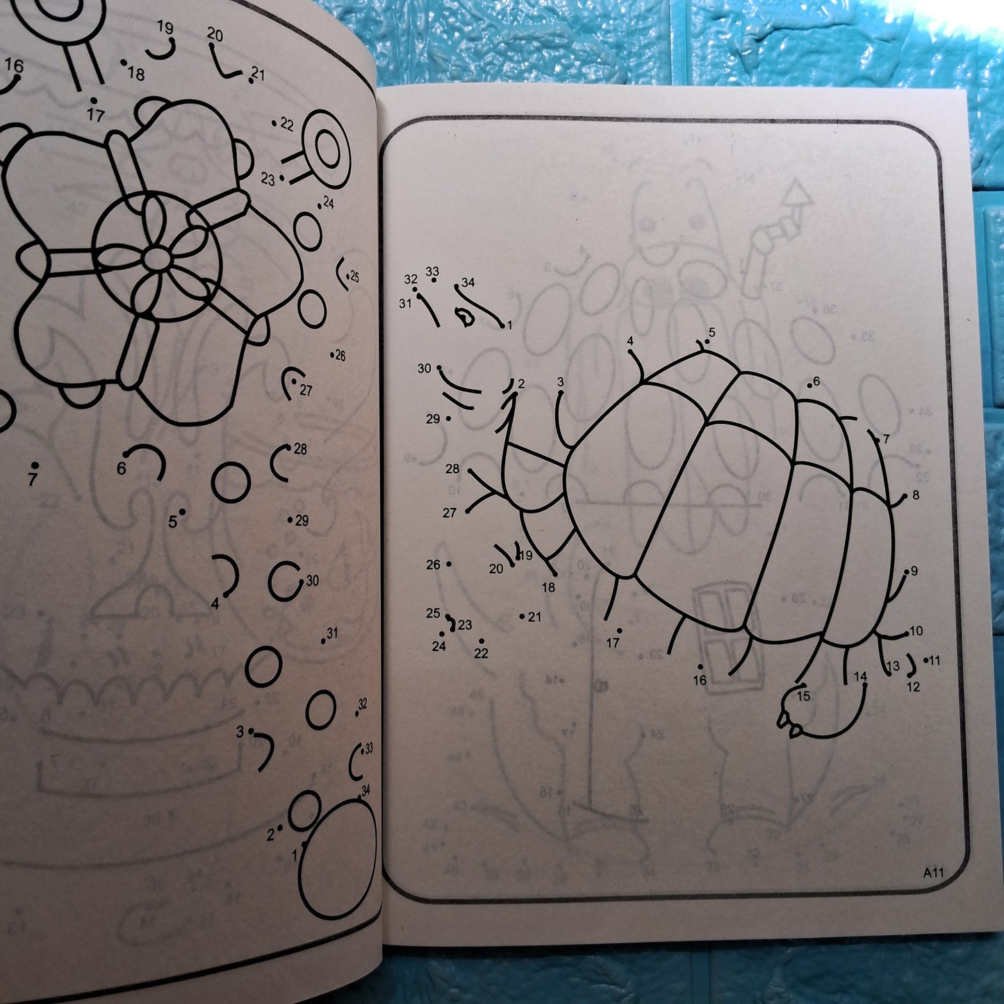 Giant Books of dot to dot and colouring