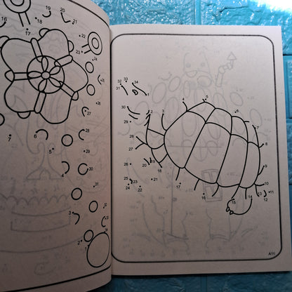 Giant Books of dot to dot and colouring