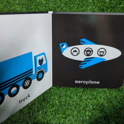 Baby Touch: Vehicles: A Black - and - White Book - We Are Turners