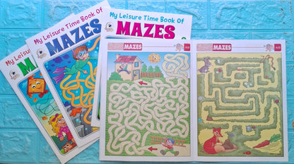 Combo of Leisure Time Book of Mazes (4 Books) - We Are Turners