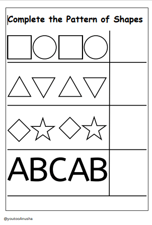 Complete the Patterns - Part 1 ( Free PDF) - We Are Turners