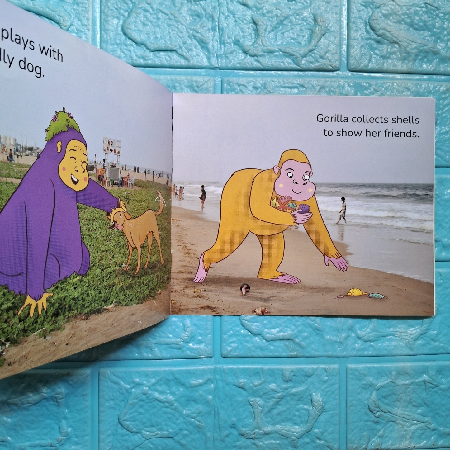 Gorillas Go to the Beach - English - Level 1 - Pratham - We Are Turners