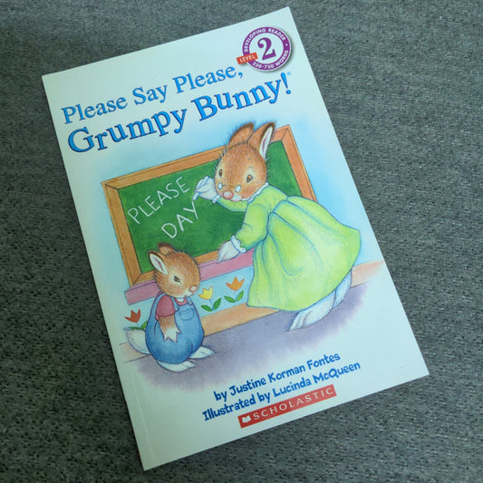 Please Say Please - Grumpy Bunny - We Are Turners