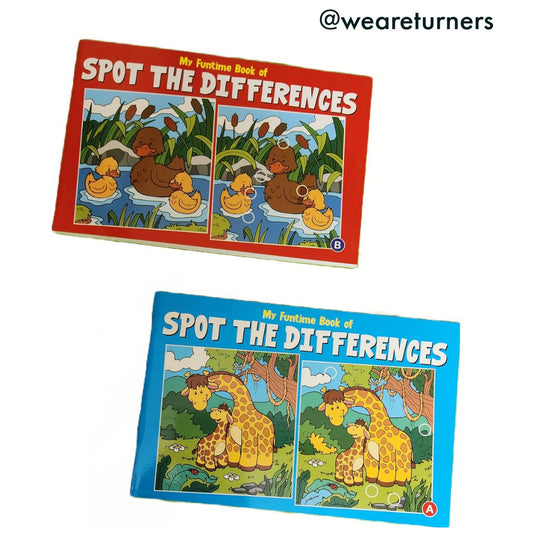 Spot the Differences - Each book - We Are Turners