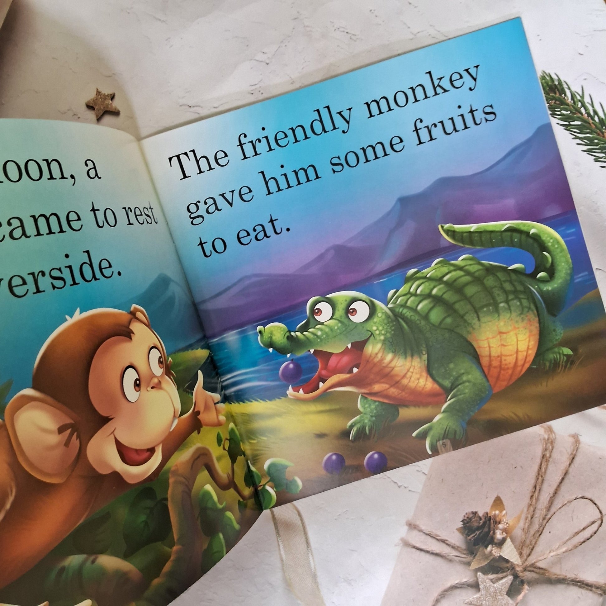 The Monkey and the Crocodile - Large Print - We Are Turners