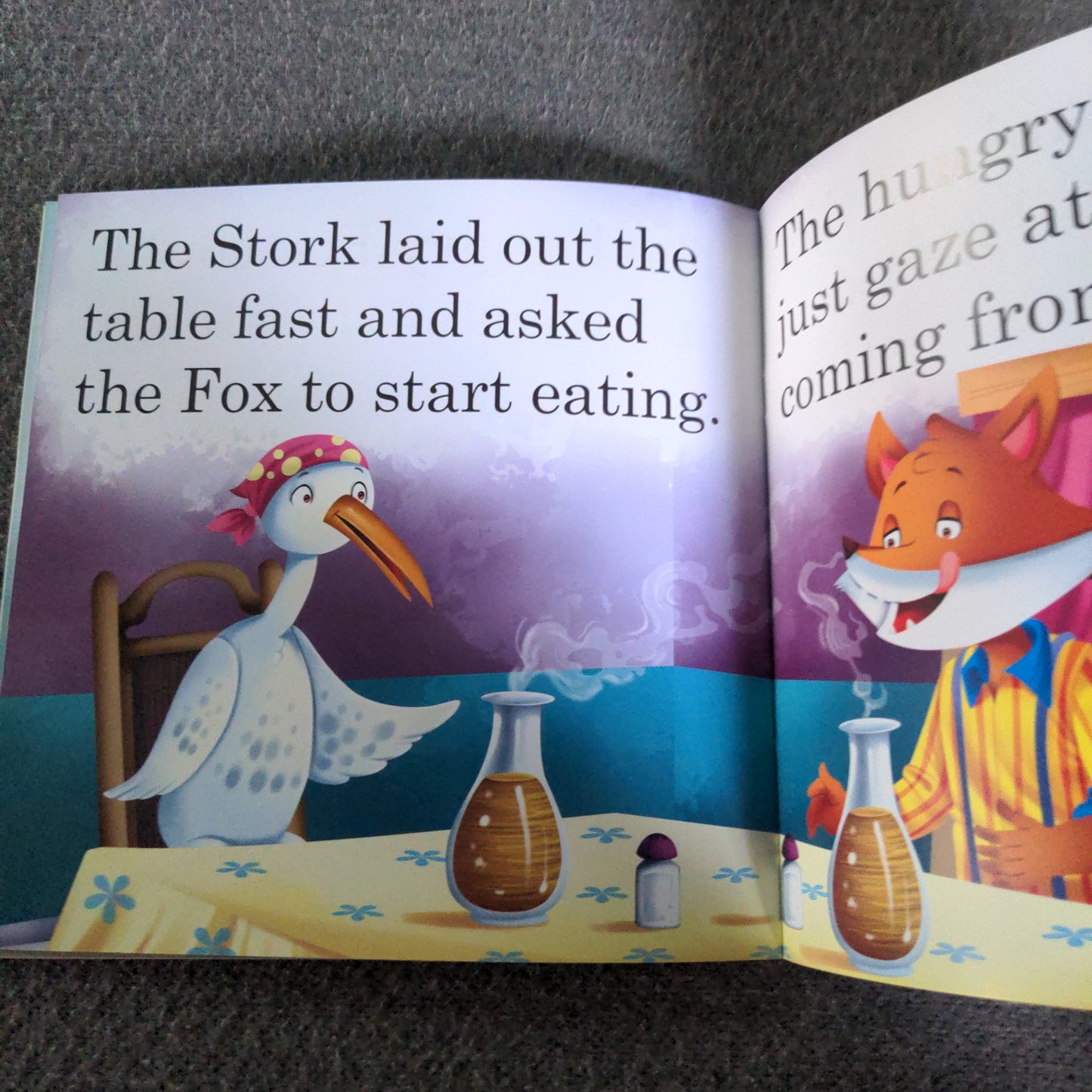 The Fox and the Stork - Large Print